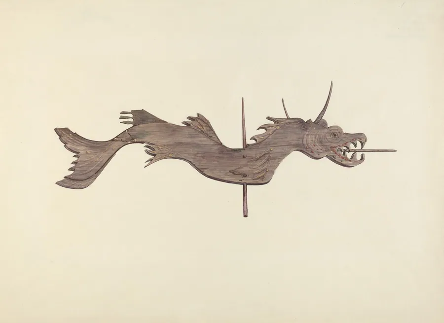 Dragon Weather Vane by Dorothy Hay Jensen