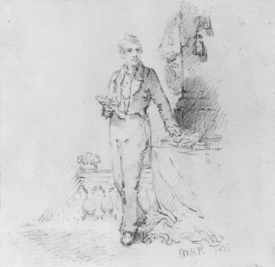 Self-Portrait at Fifteen (from McGuire Scrapbook) by William Henry Powell
