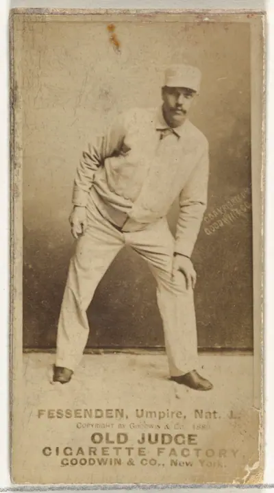 Wallace Fessenden, Umpire, National League, from the Old Judge series (N172) for Old Judge Cigarettes
