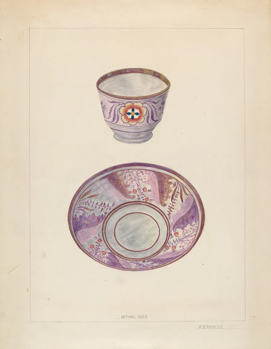 Cup and Saucer by Albert Camilli