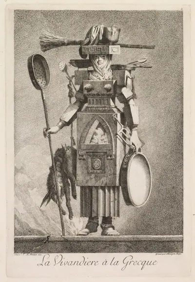 Camp Follower in the Greek Style, Plate 2