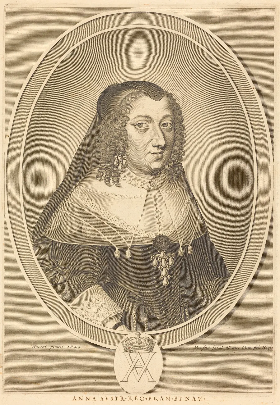 Anne of Austria by Michel Lasne