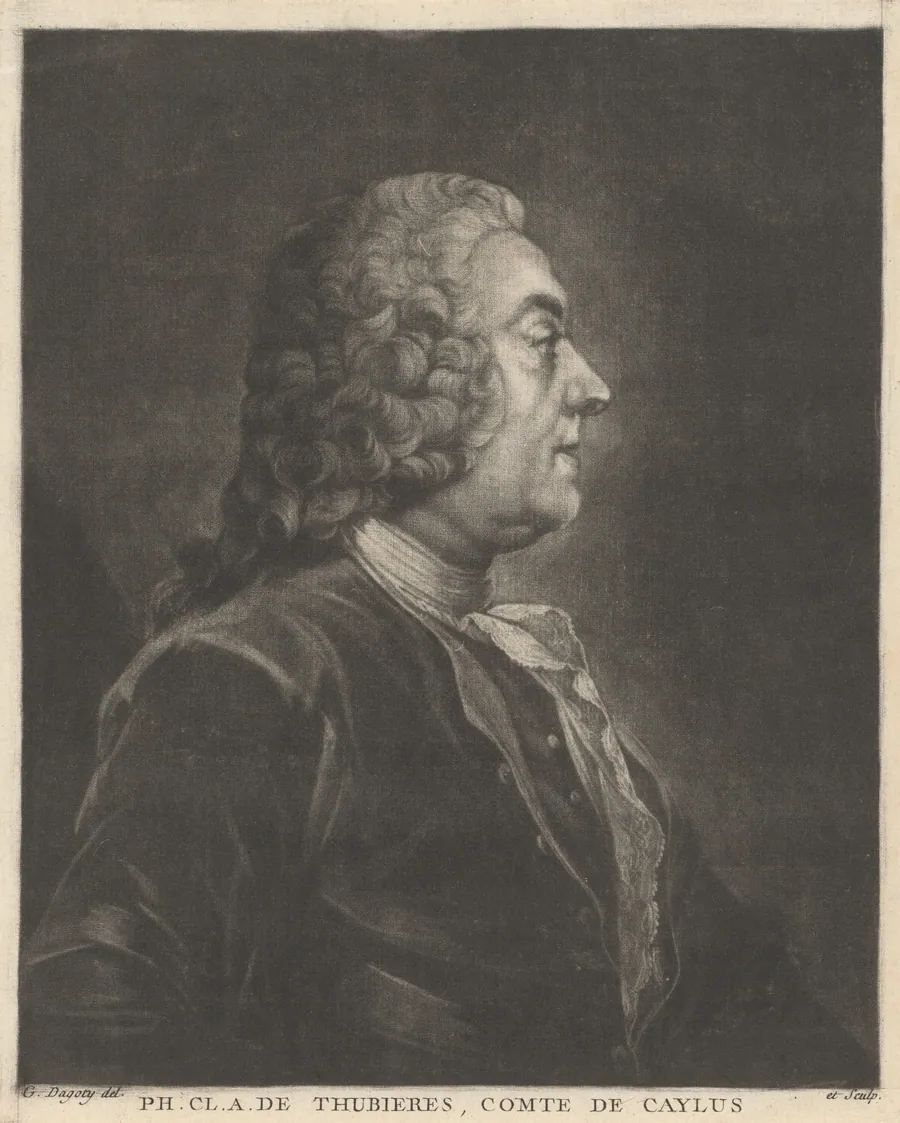 Ph. Cl. A. de Thubières, Comte de Caylus by Jean-Baptiste-André Gautier-Dagoty