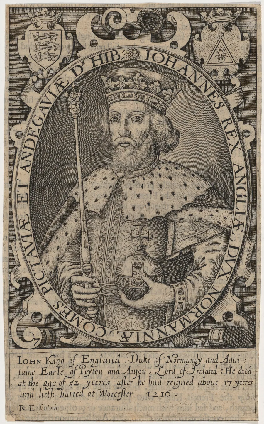 King John by Renold Elstrack