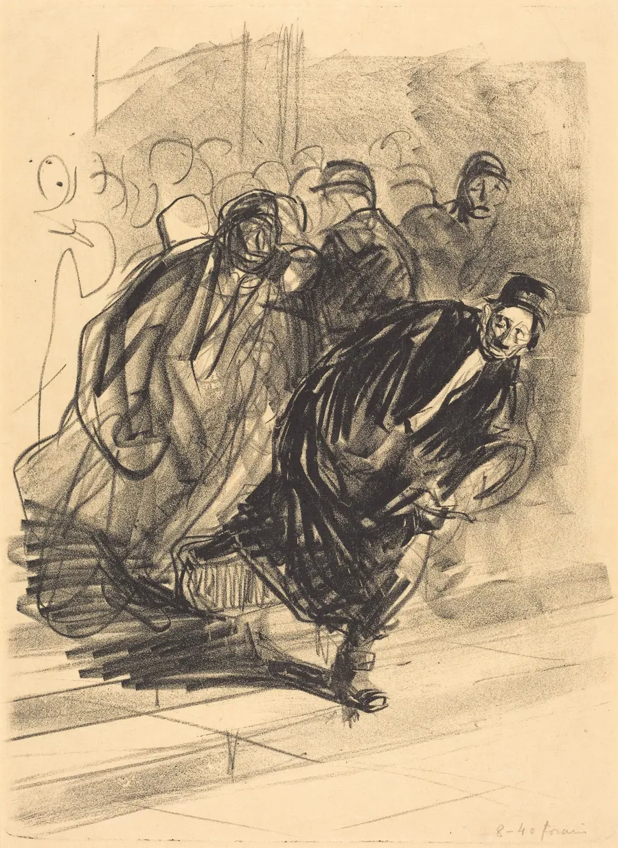 L'avocat pourchassé (The Lawyer Pursued) by Jean-Louis Forain
