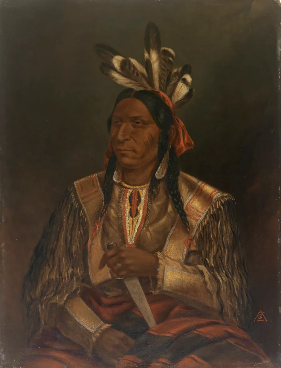 Keokuk (The Watchful Fox), Junior by Antonion Zeno Shindler, 1813 Bulgaria-died Washington, DC 1899