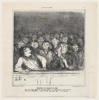 The decline of the drama in 1866, from 'Parisian habits,' published in Le Charivari, May 2, 1866
