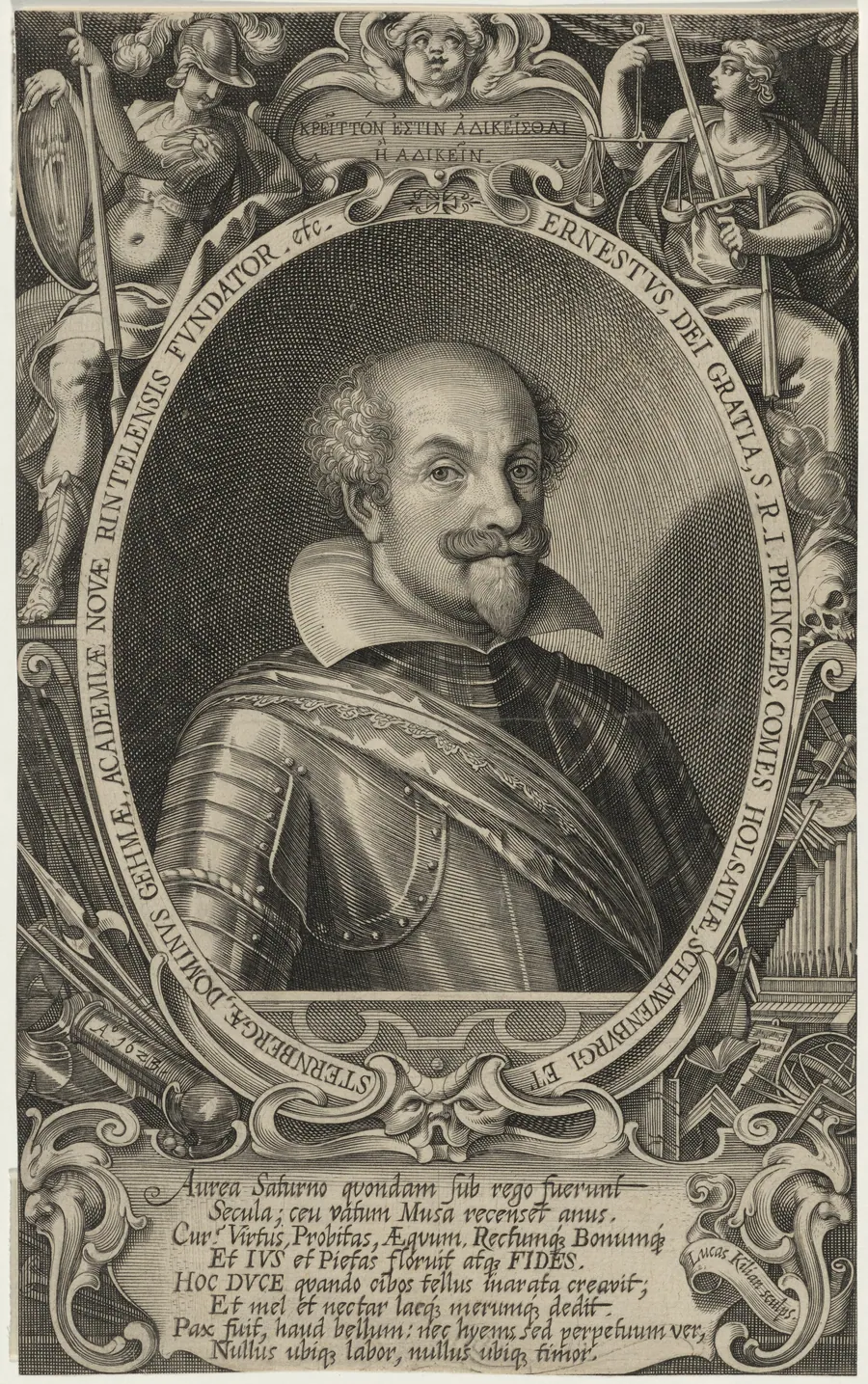 Ernest of Holstein, Schawenburg and Sternberg, Prince of Holy Roman Empire by Lucas Kilian