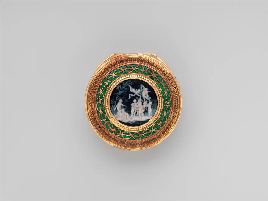 Snuffbox with scenes of putti at play by Pierre François Drais