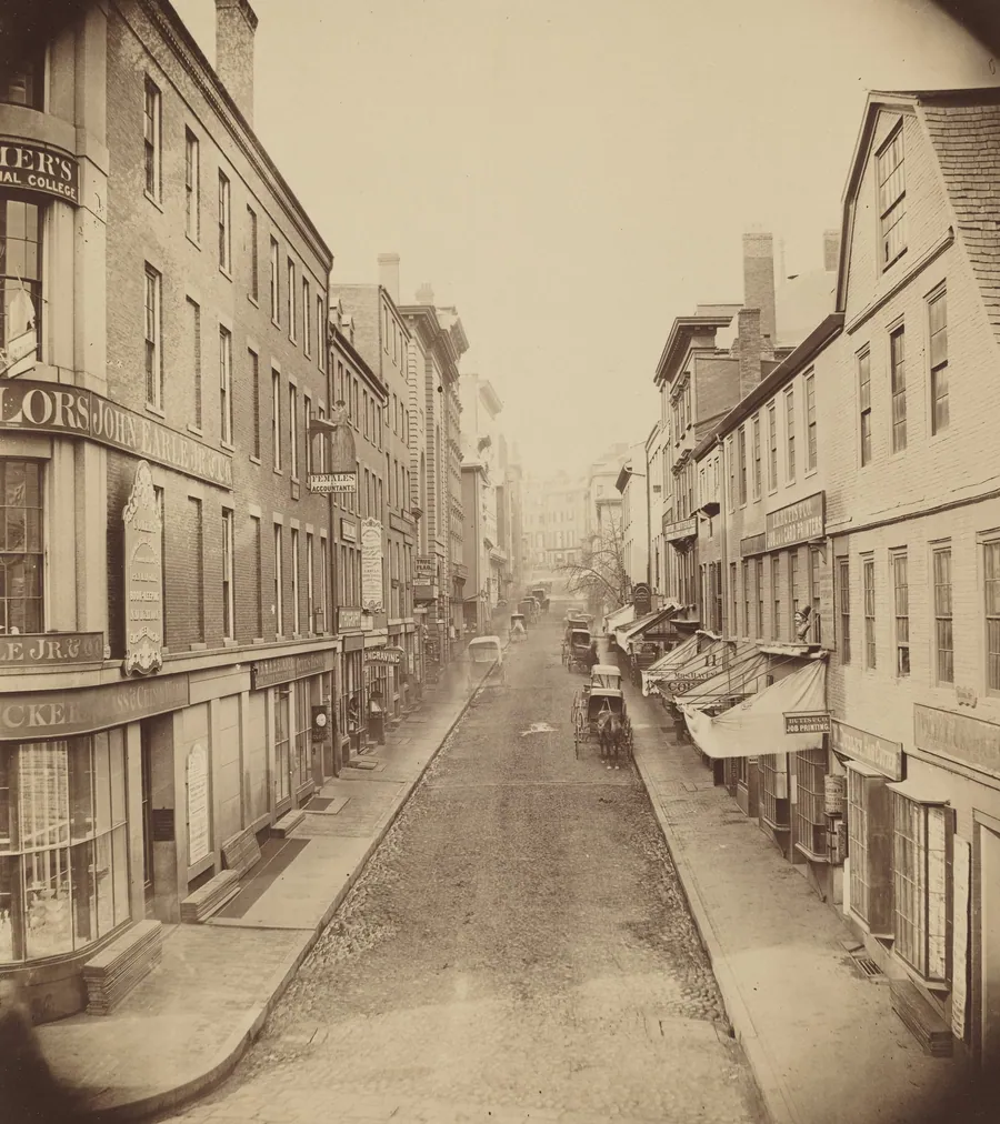 School Street, Boston by Josiah Johnson Hawes
