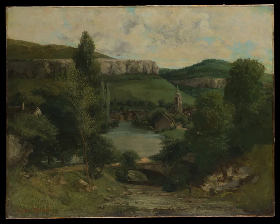 View of Ornans by Gustave Courbet
