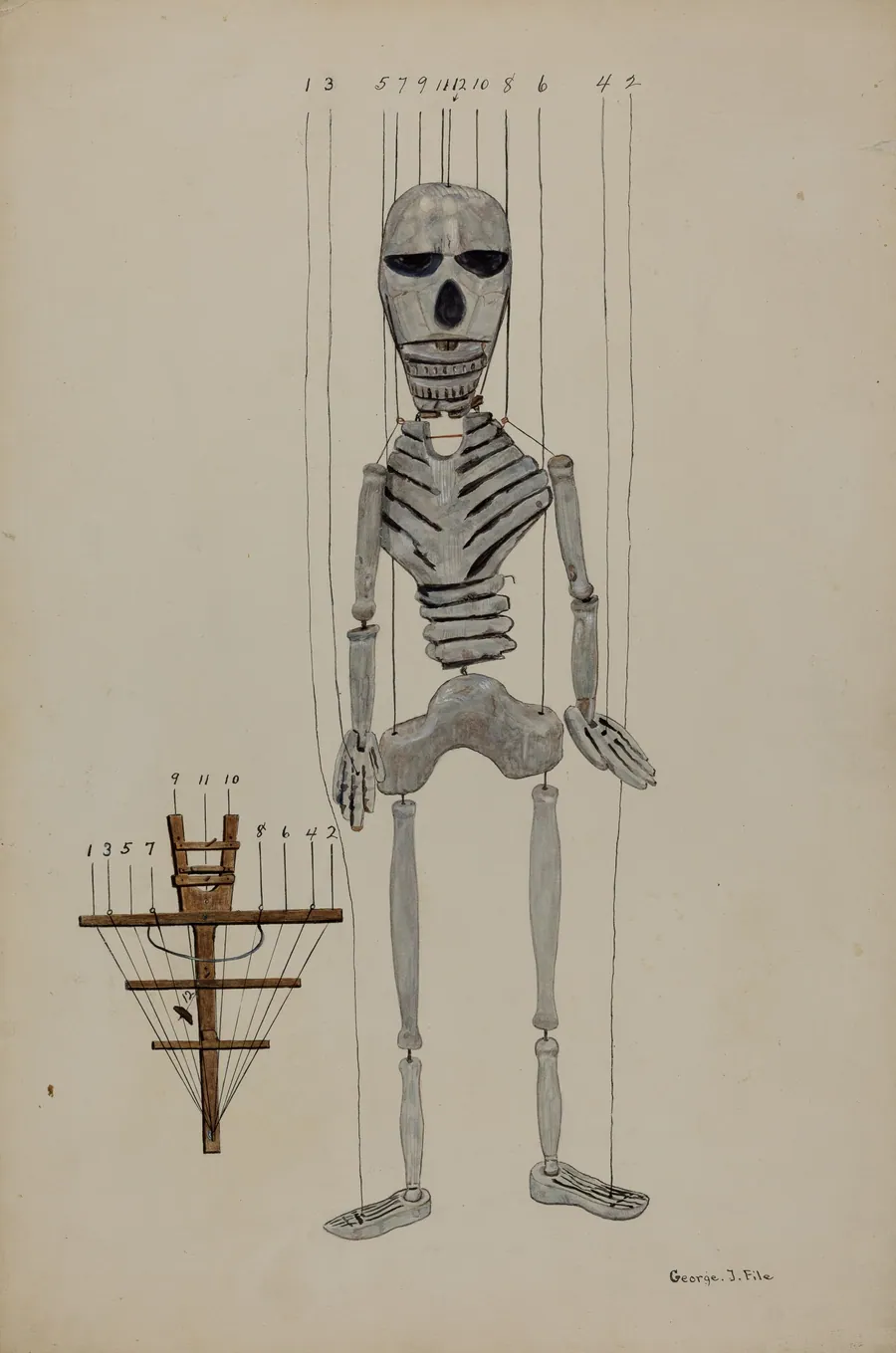 Skeleton Marionette by George File