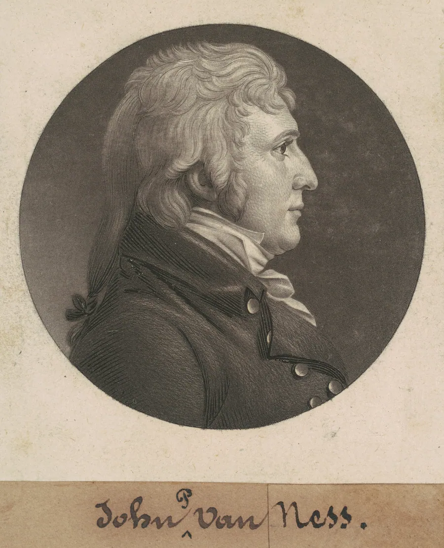 John Peter Van Ness by Charles B. J. Févret de Saint-Mémin