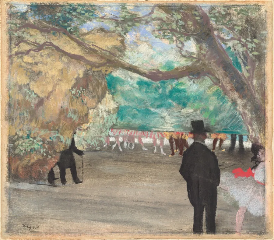 The Curtain by Edgar Degas