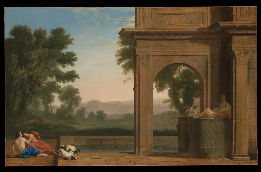 Classical Landscape with Figures by Henri Mauperché