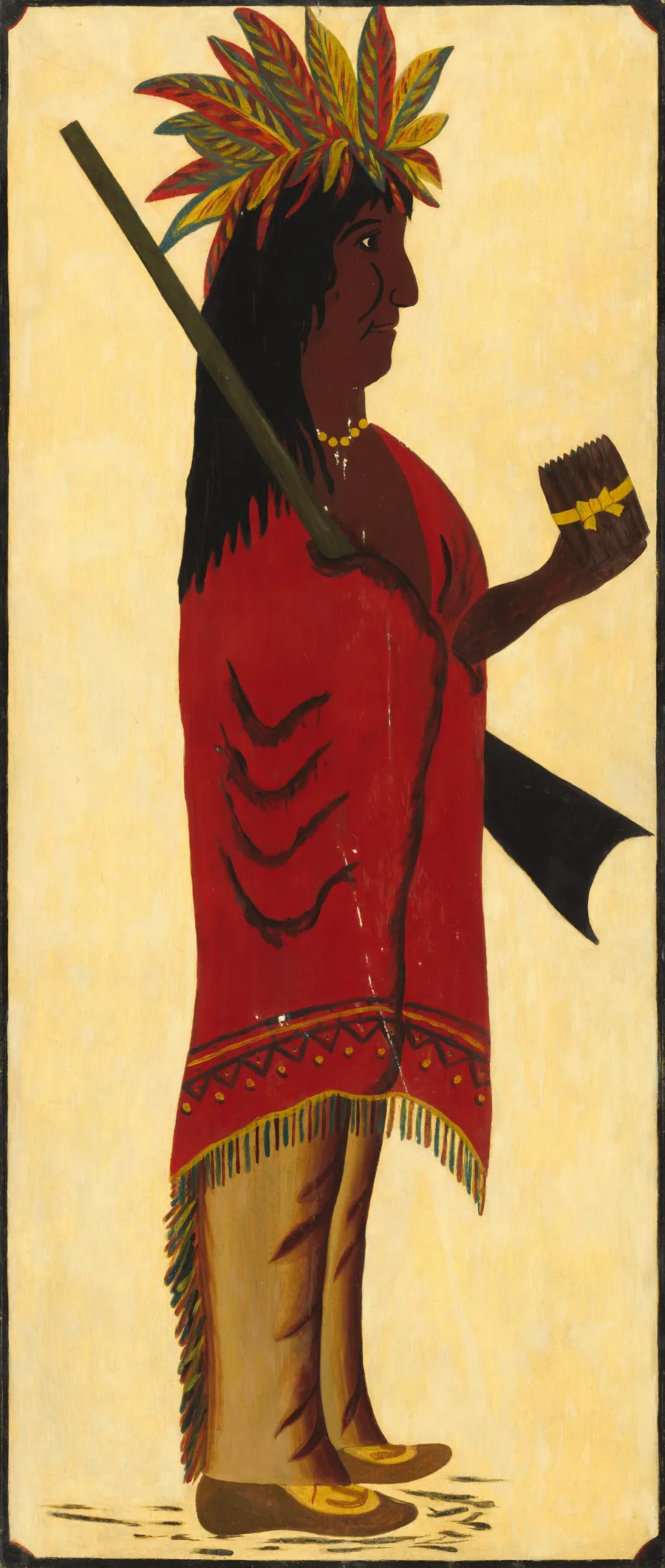 Indian Tobacco Shop Sign [reverse, Indian facing right] by American 19th Century
