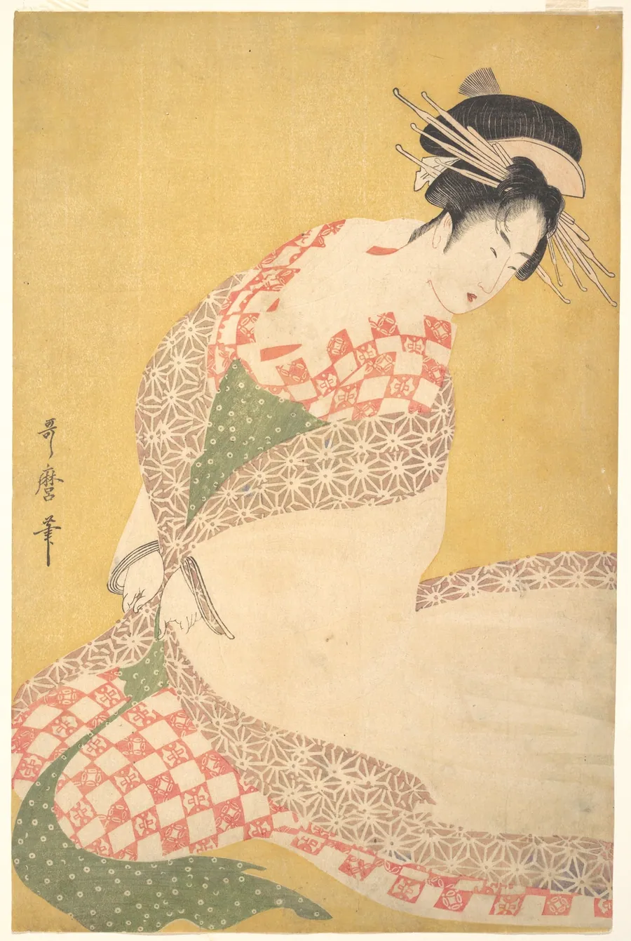 Woodblock print by Kitagawa Utamaro