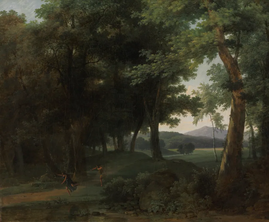 A Forest with Apollo and Daphne by Jean-Victor Bertin