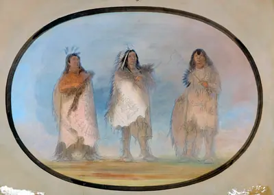 Little Bear, Steep Wind, The Dog; Three Distinguished Warriors of the Sioux Tribe