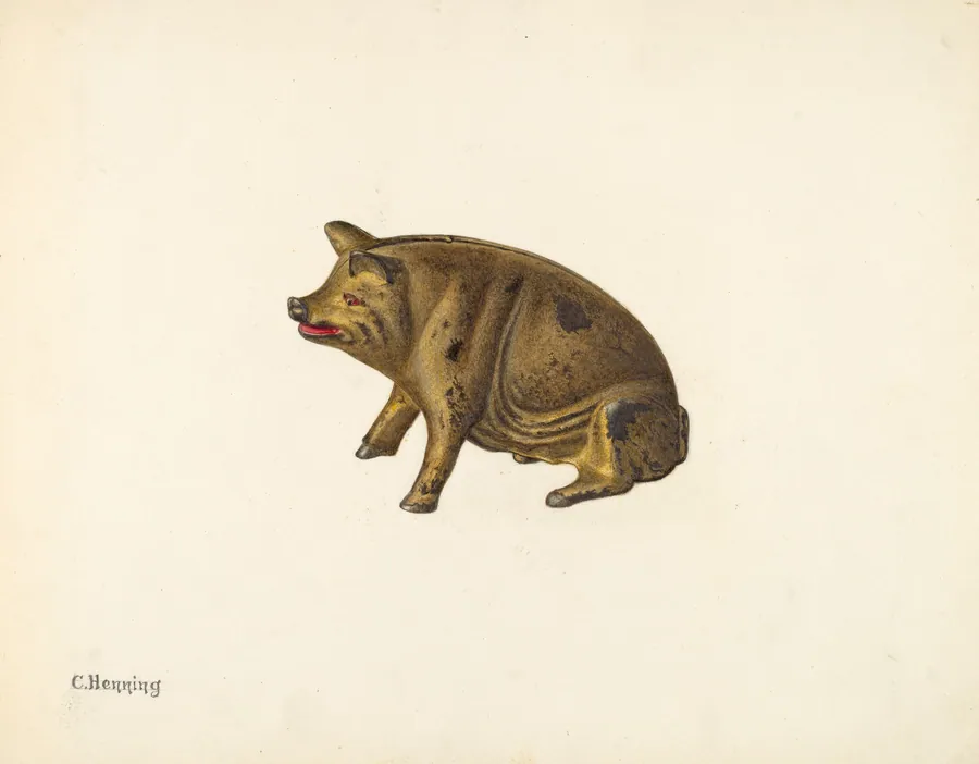Penny Bank: Pig by Charles Henning