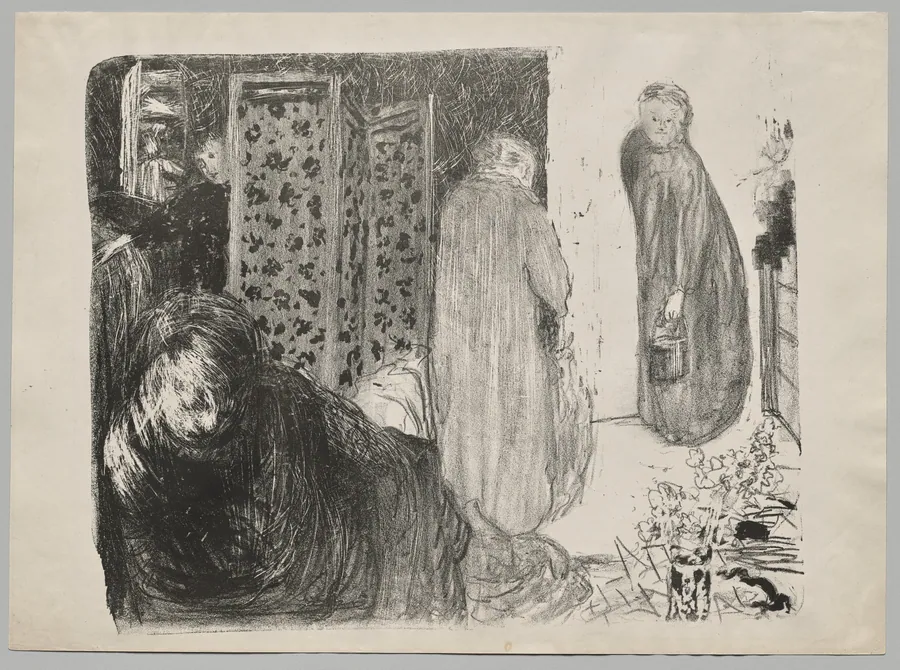 Interior with a Screen by Édouard Vuillard
