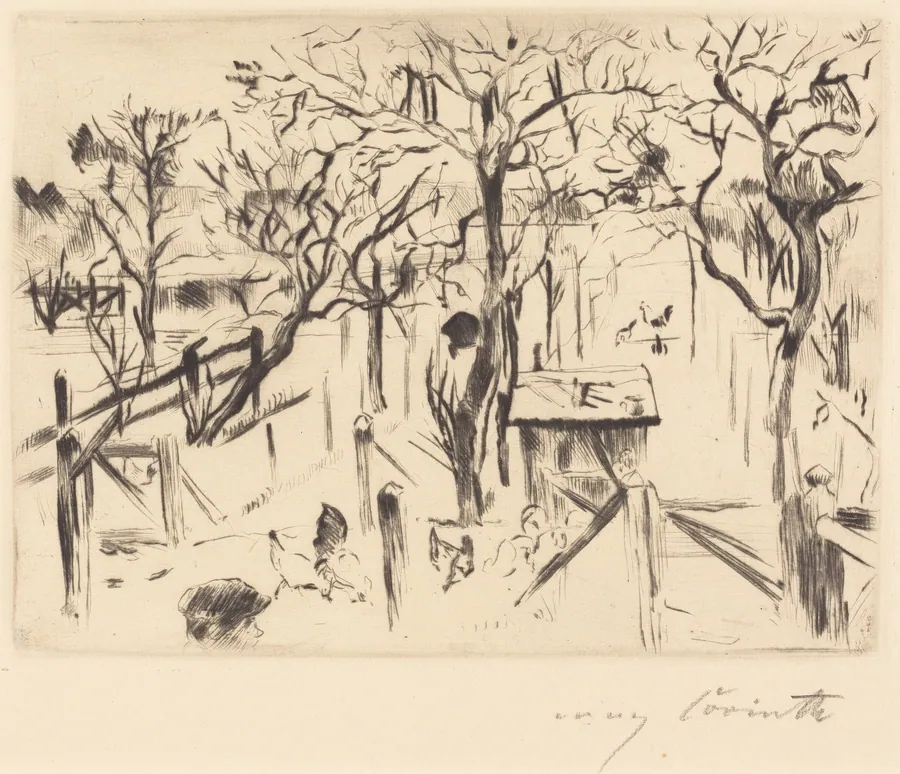 Obstgarten im Herbst (Fruit Garden in Autumn) by Lovis Corinth