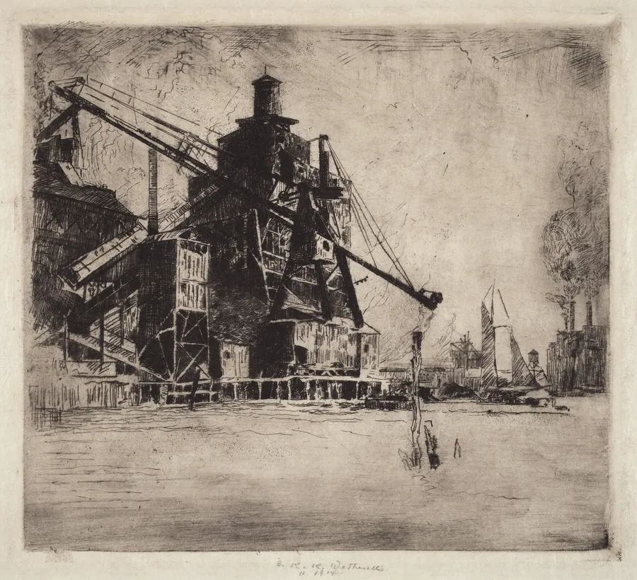 Otto Coke and Coal Hoist by Elisha Kent Kane Wetherill