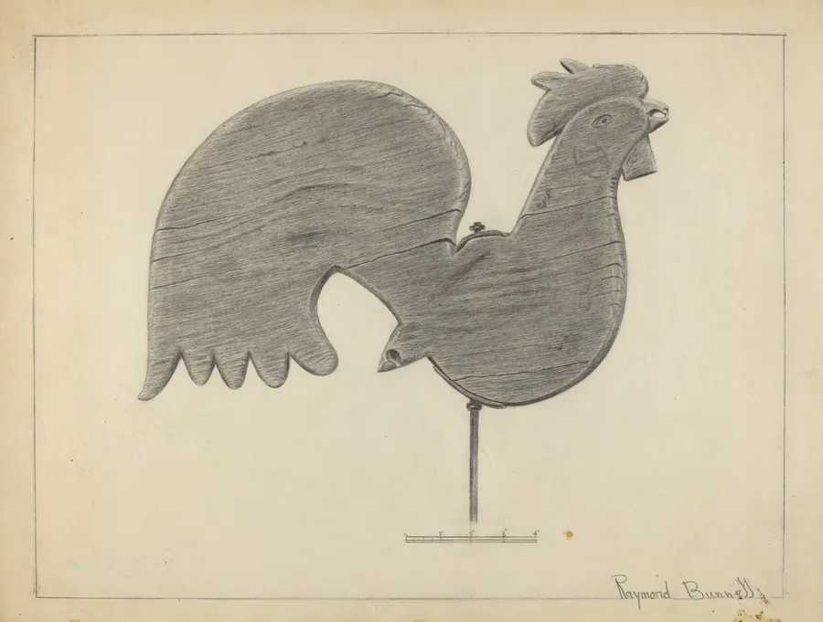 Cock Weather Vane by Burrell