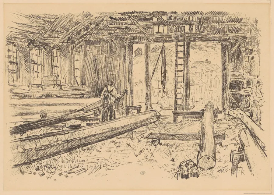 The Spar Shop, Gloucester by Childe Hassam