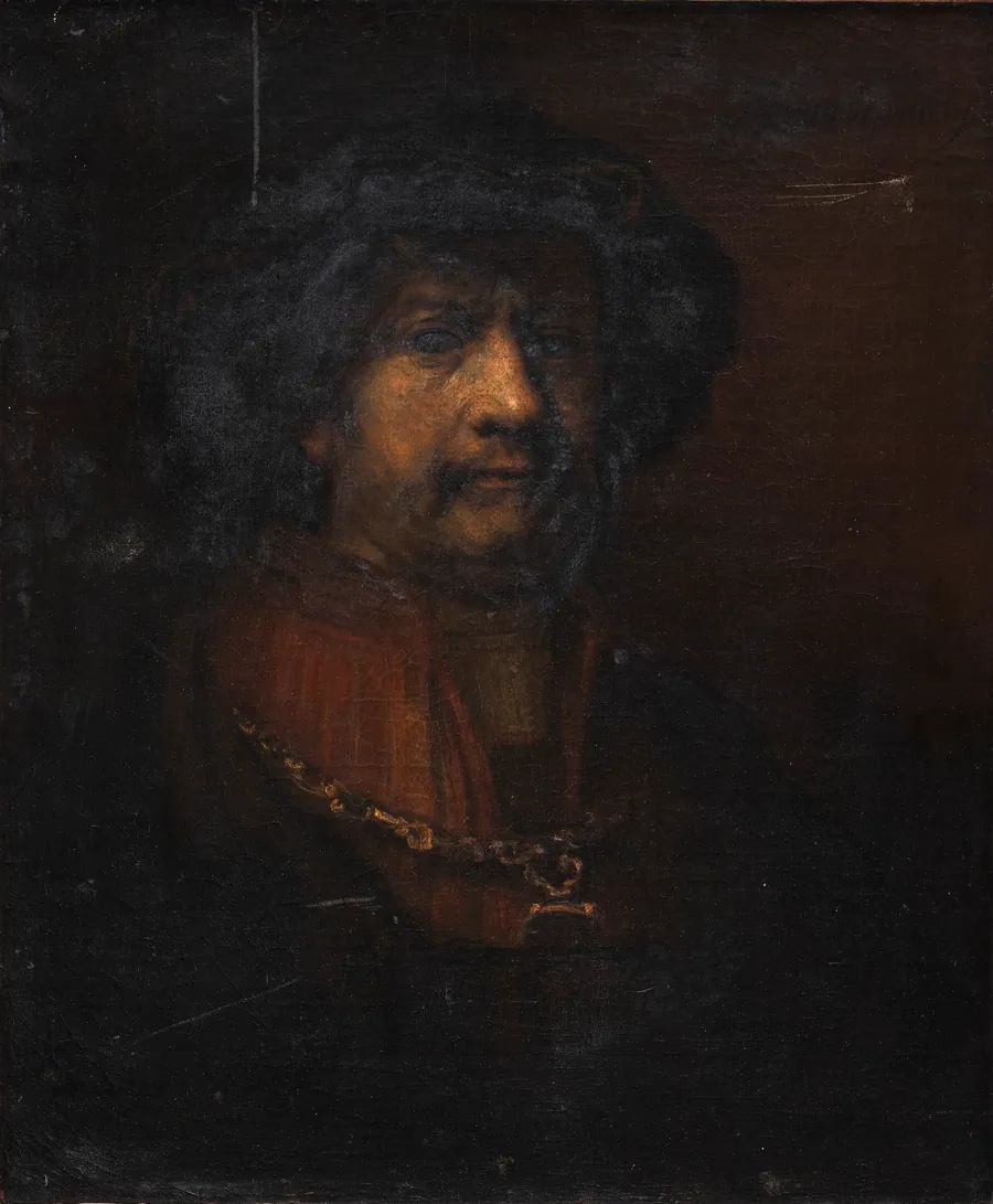 Portræt af Rembrandt by Rembrandts skole