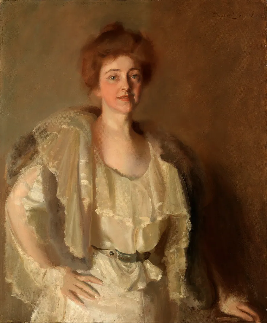 Alice Barney in Whites and Browns by Pierre Troubetzkoy, born Milan, Italy 1864-died Cobham, VA 1936