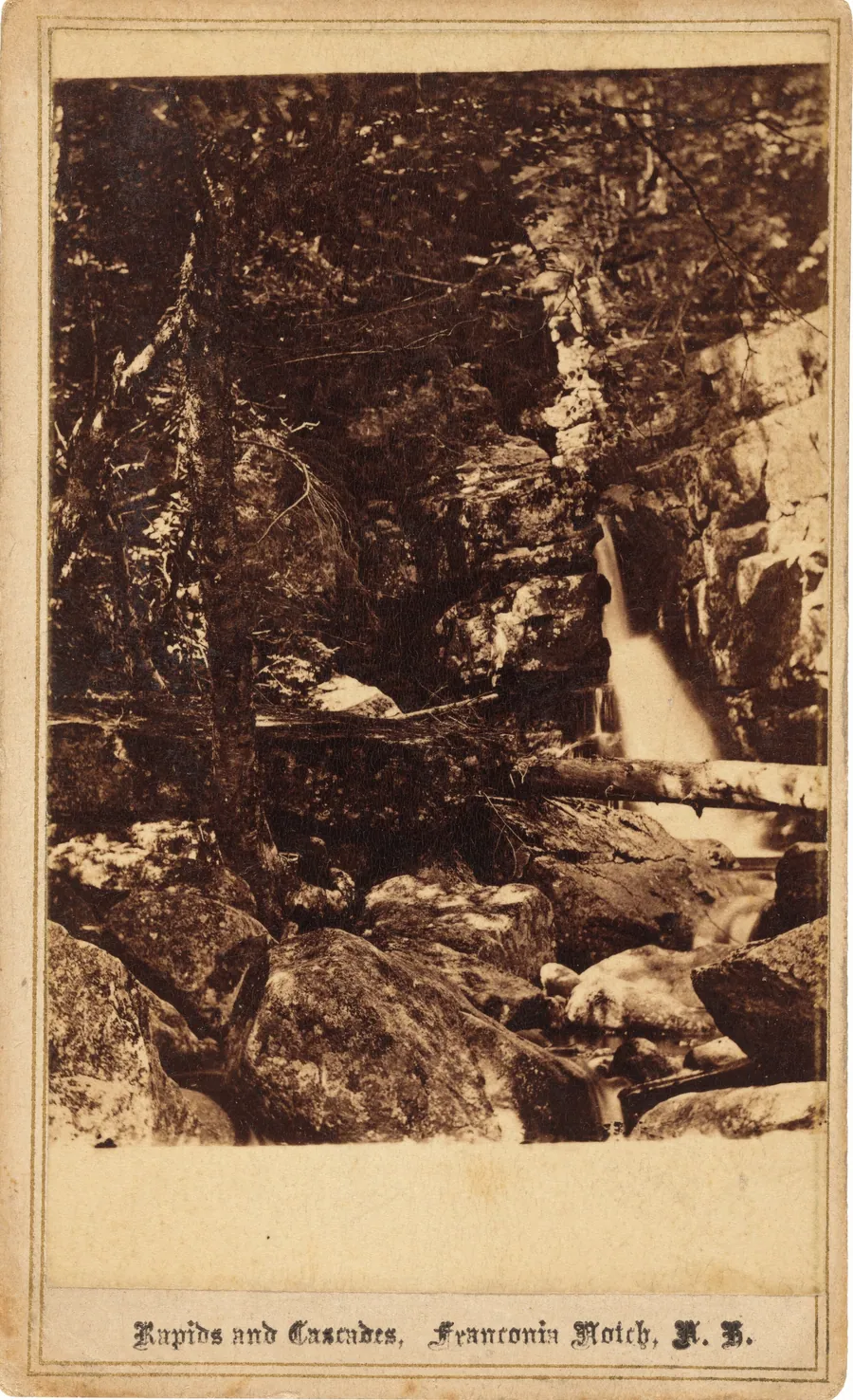 Rapids and Cascades, Franconia Notch, New Hampshire by Charles Bierstadt
