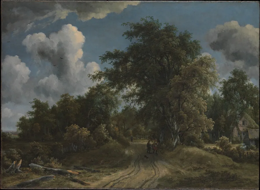 Woodland Road by Meyndert Hobbema