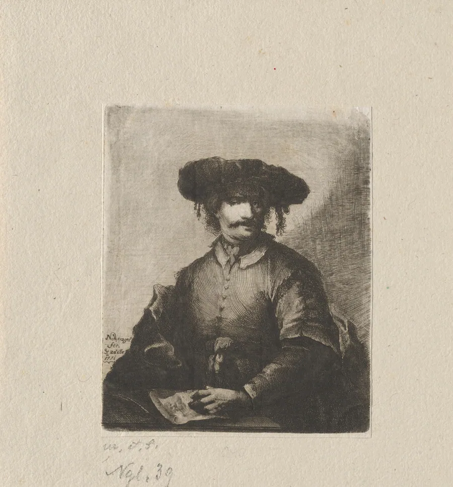 Self-Portrait by Johann Andreas Benjamin Nothnagel