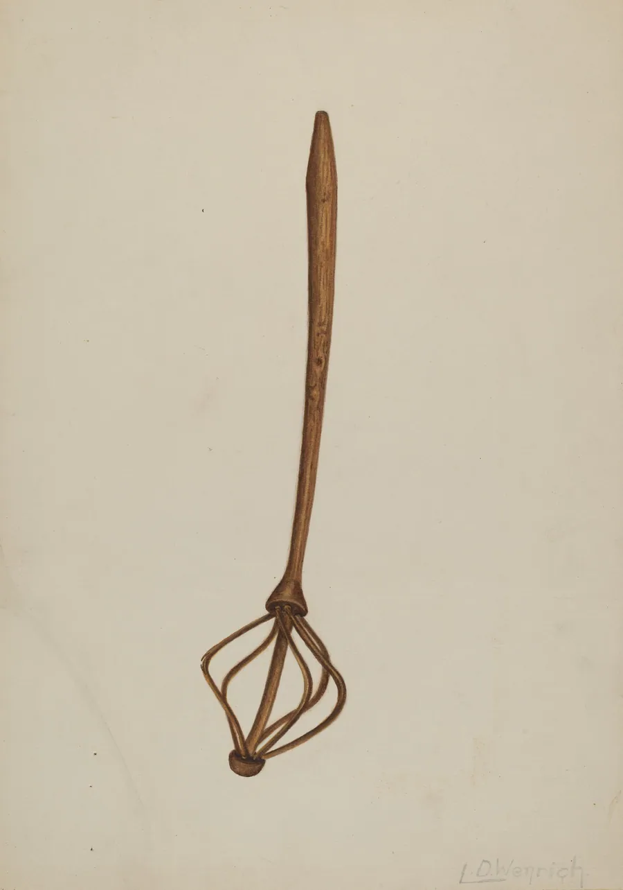 Wooden Egg Beater by Luther D. Wenrich