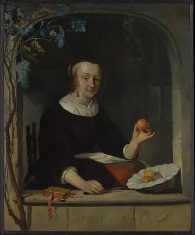 A Woman Seated at a Window