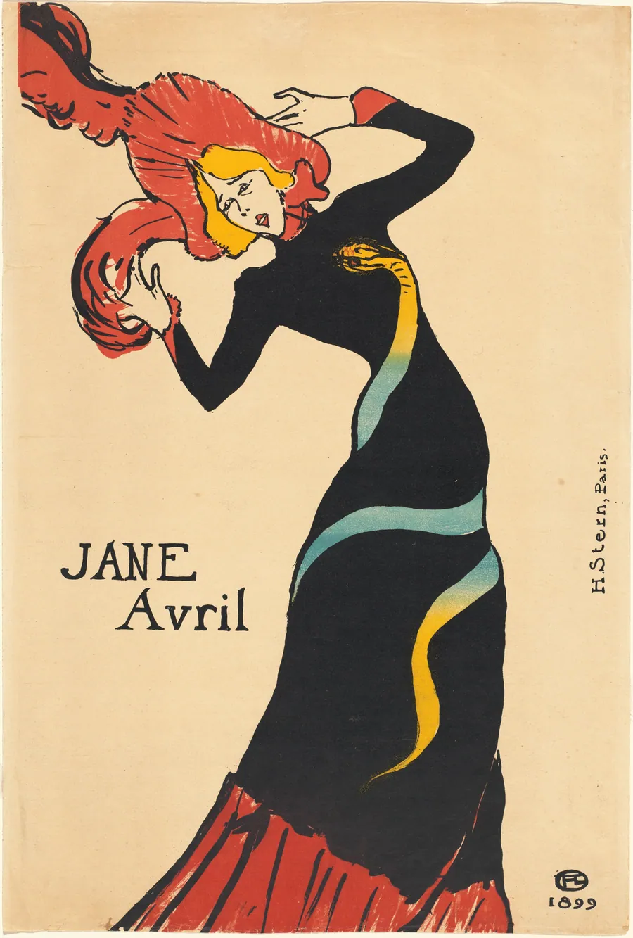 Jane Avril by Henri de Toulouse-Lautrec