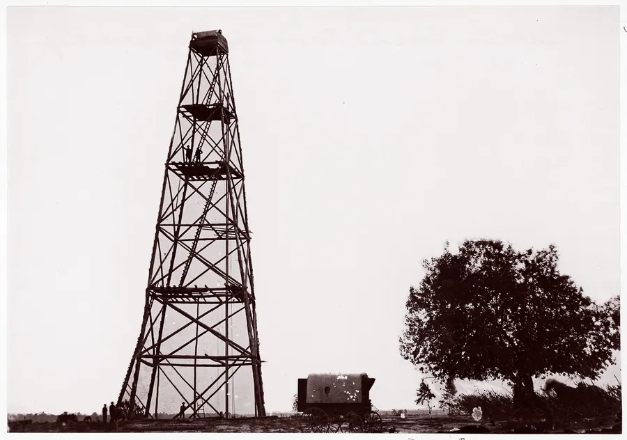 Butler's Lookout Tower, Opposite Dutch Gap by Andrew Joseph Russell