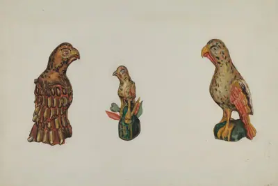 Pa. German Wooden Eagles