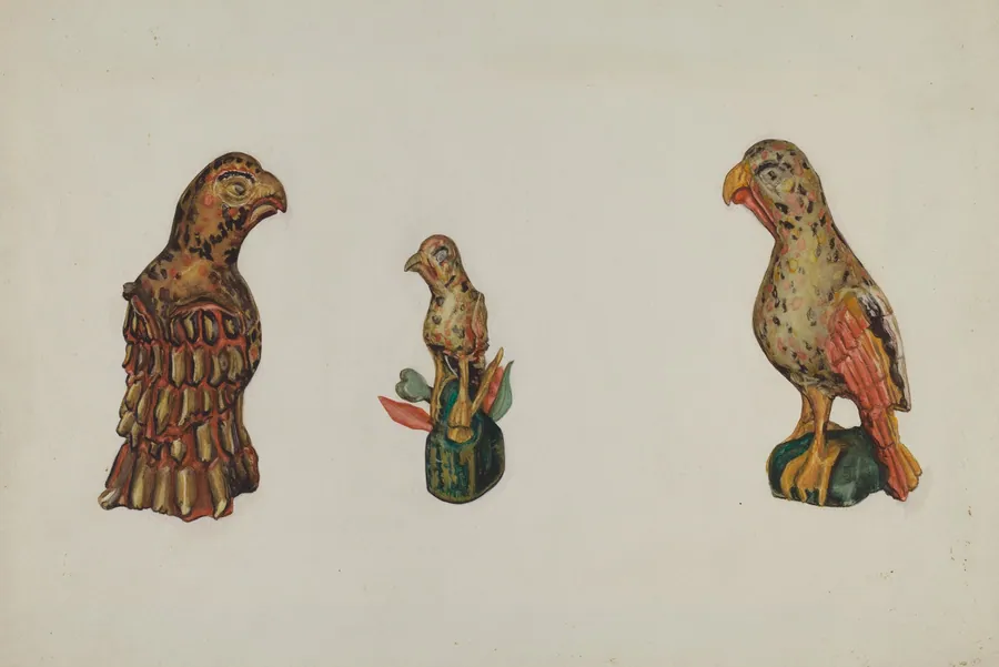 Pa. German Wooden Eagles by Laura Bilodeau