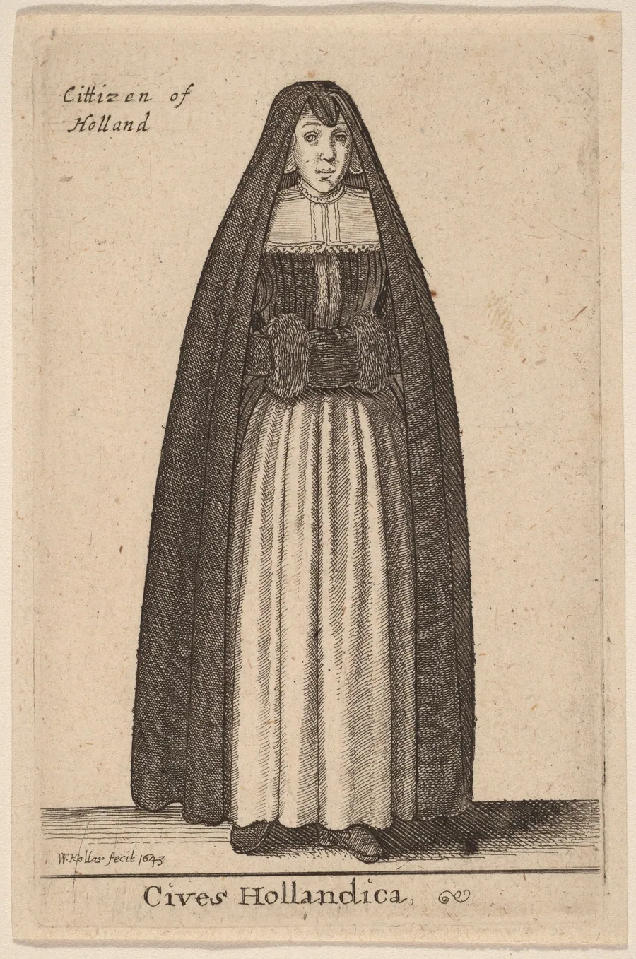 Cives Hollandica by Wenceslaus Hollar