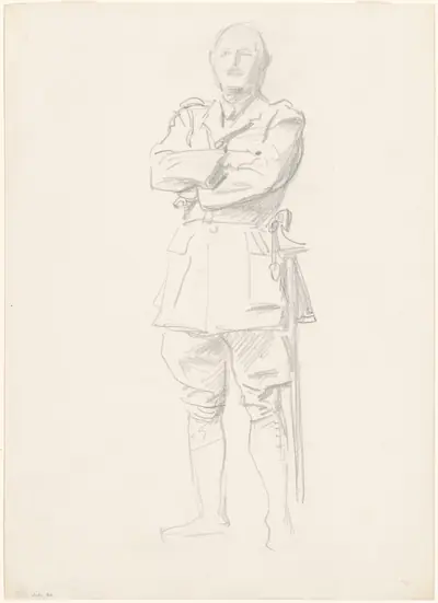 Study of General Louis Botha for "General Officers of World War I"