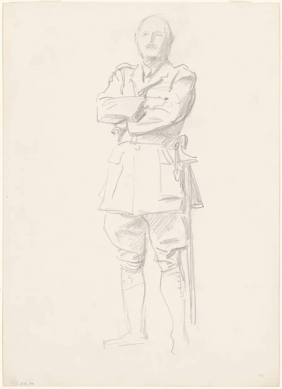 Study of General Louis Botha for "General Officers of World War I" by John Singer Sargent
