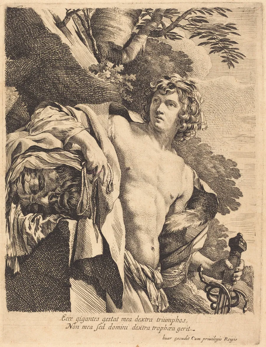 David with the Head of Goliath by Pierre Mignard I
