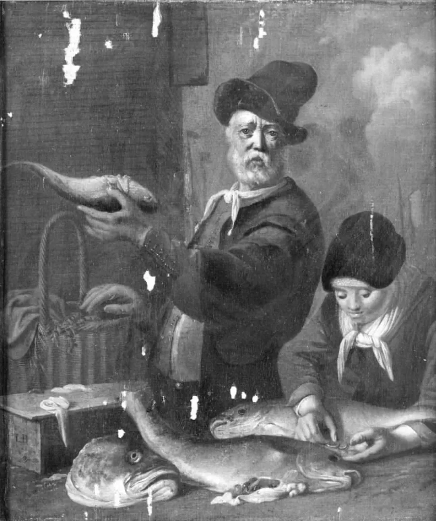 Fiskehandleren by Ludolf Bakhuizen