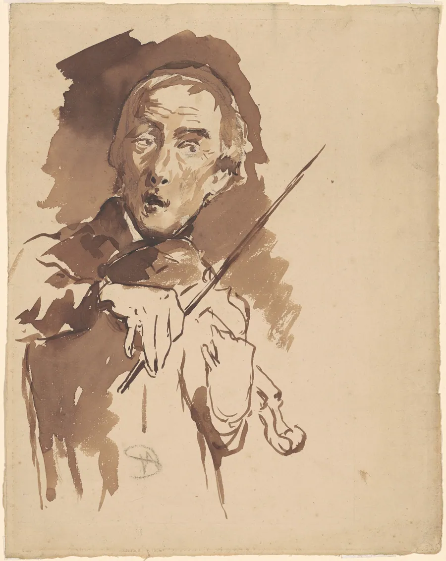 Study for "Toning the Bell" by Walter Shirlaw