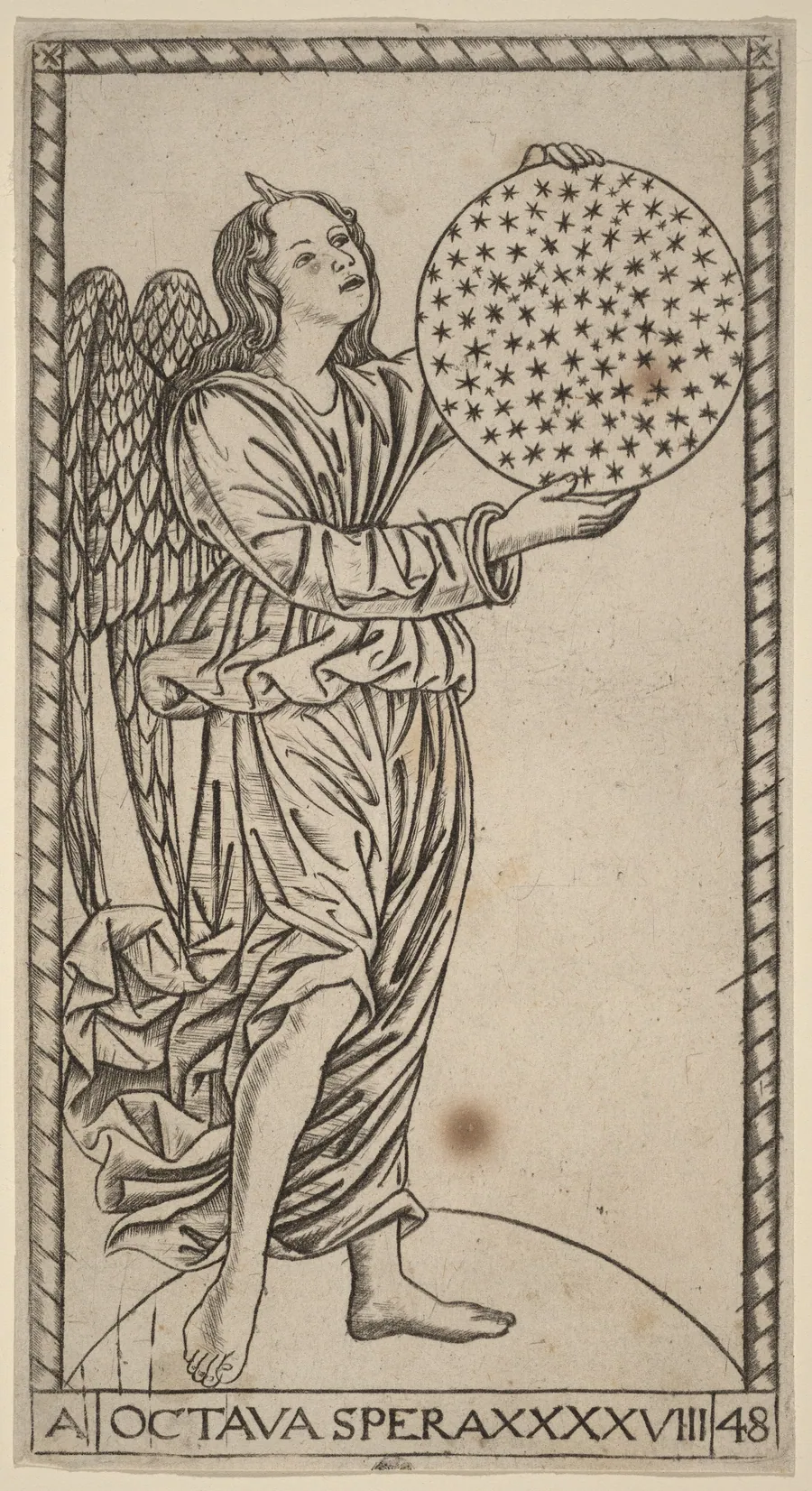 Octava Spera (Eighth Sphere) by Master of the S-Series Tarocchi