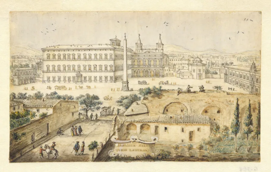 View of Lateran, Rome by Lievin Cruyl
