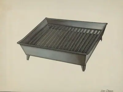 Shaker Tin Dish Drainer