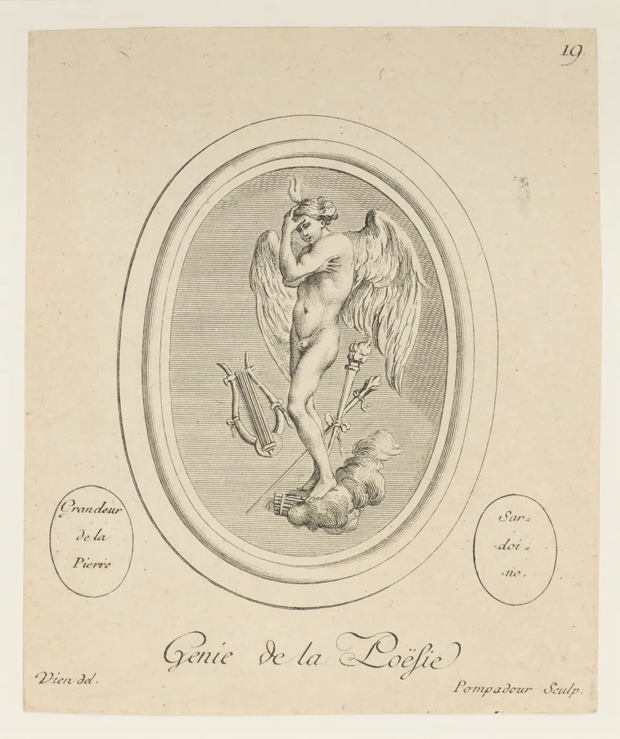 Genie de la Poësie by Madame la Marquise de Pompadour